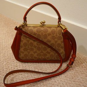 Coach 1941 Frame Bag 23 in Signature Canvas